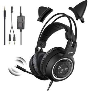 Stereo Gaming Headset with Mic for PS4, PS5, Xbox One, PC, Mobile Phone, 3.5MM